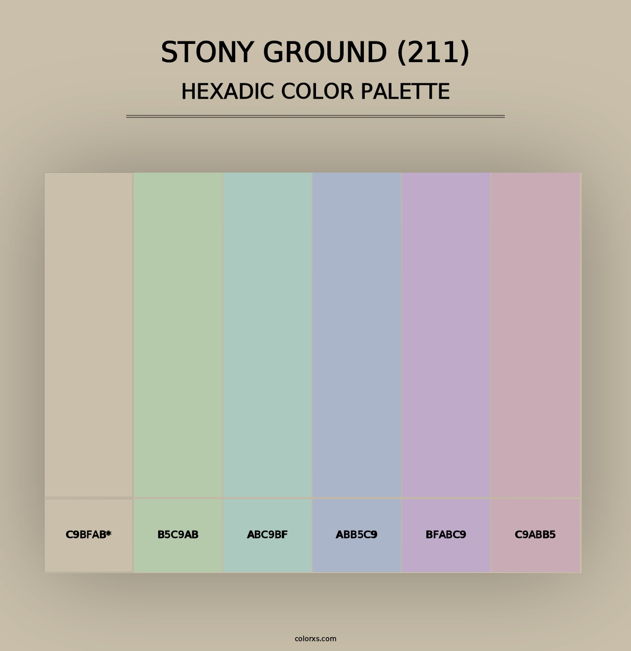 Stony Ground (211) - Hexadic Color Palette