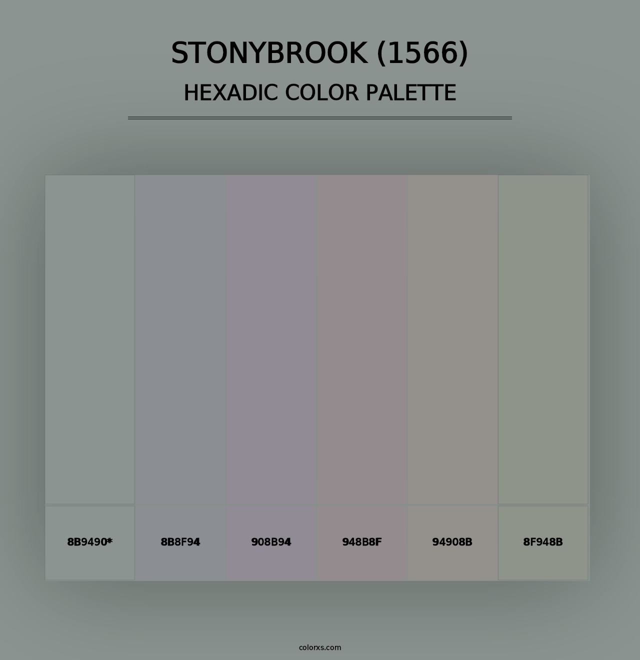 Stonybrook (1566) - Hexadic Color Palette