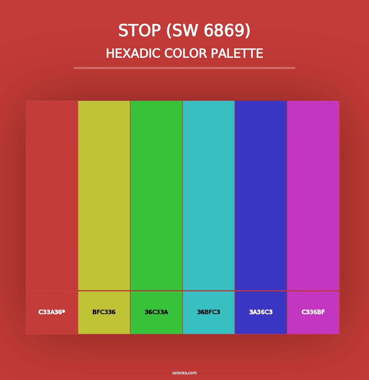 Stop (SW 6869) - Hexadic Color Palette