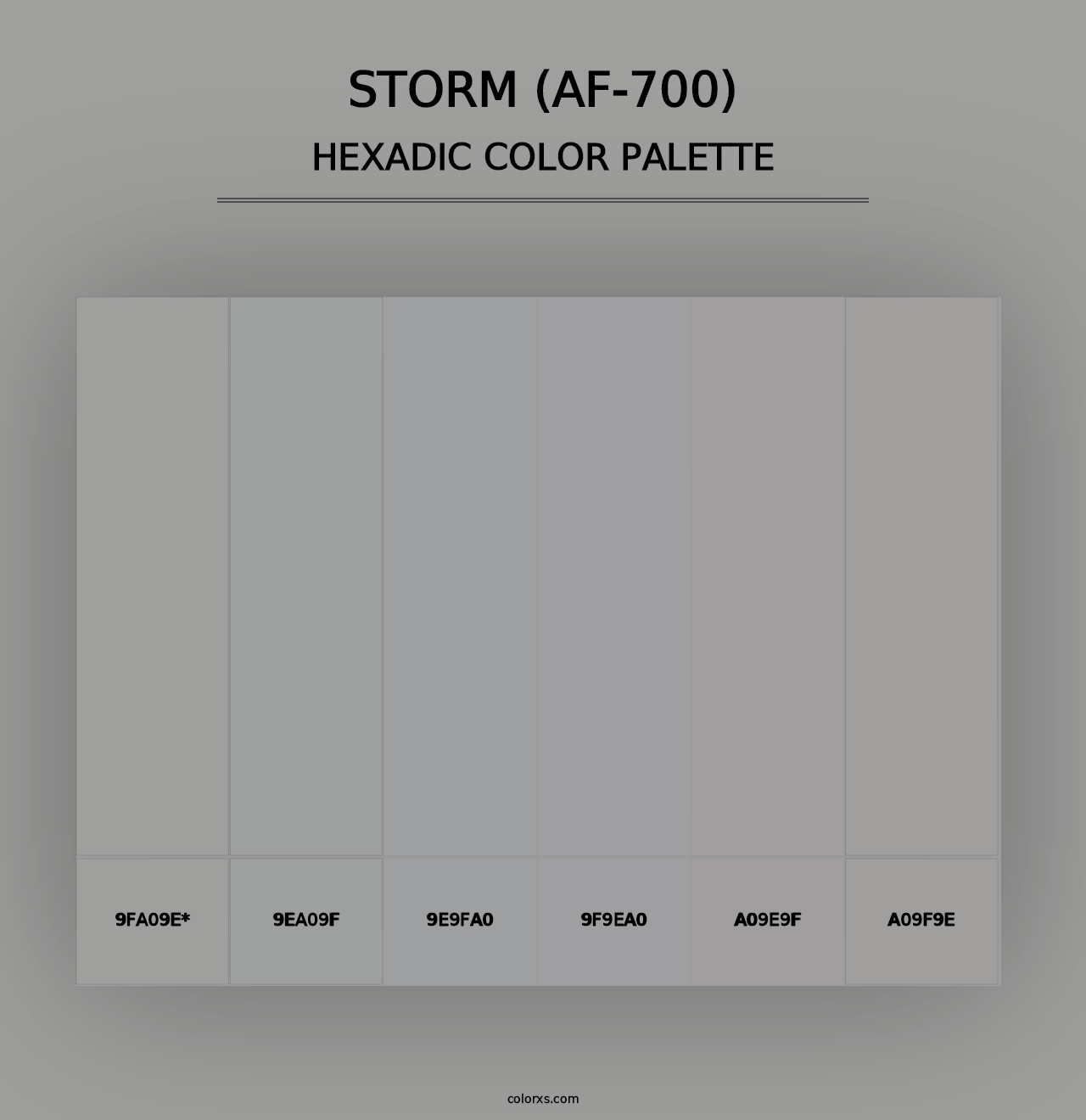 Storm (AF-700) - Hexadic Color Palette