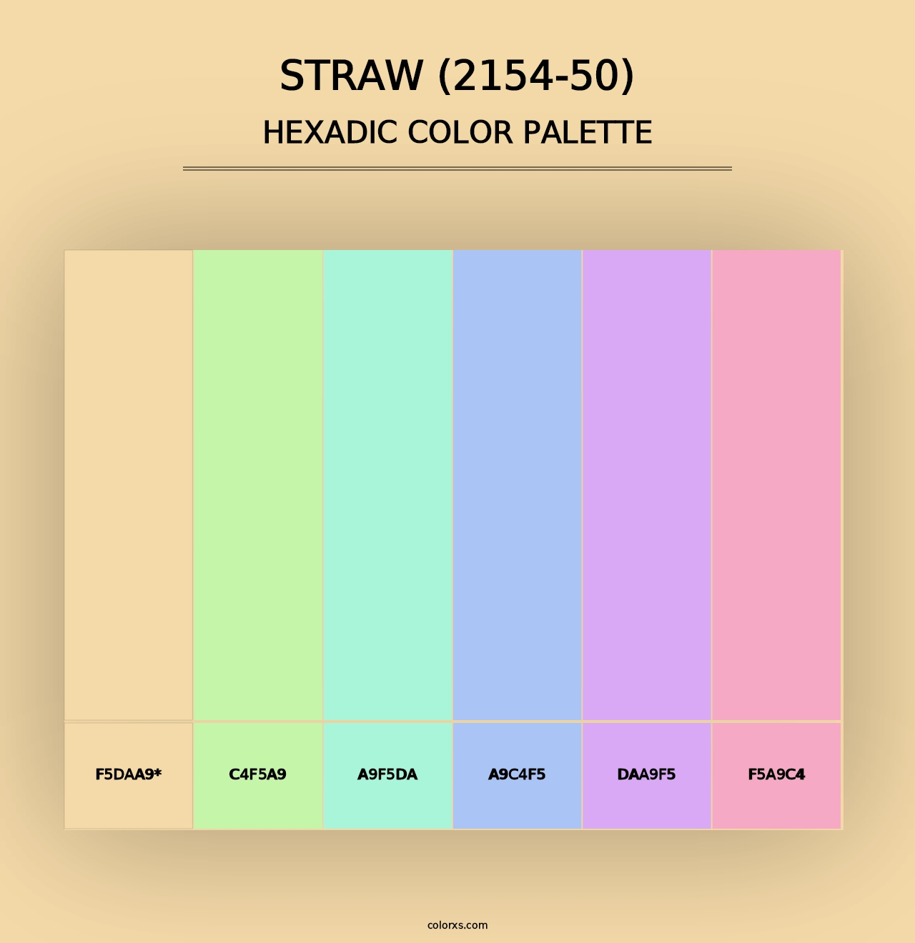 Straw (2154-50) - Hexadic Color Palette