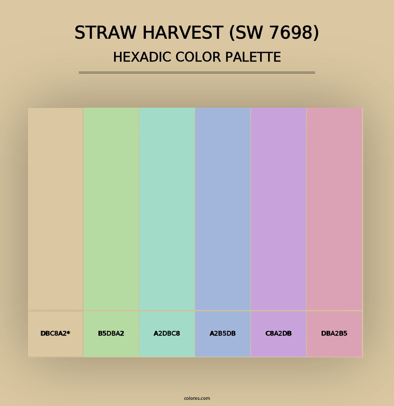 Straw Harvest (SW 7698) - Hexadic Color Palette