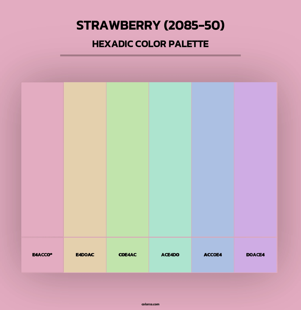 Strawberry (2085-50) - Hexadic Color Palette