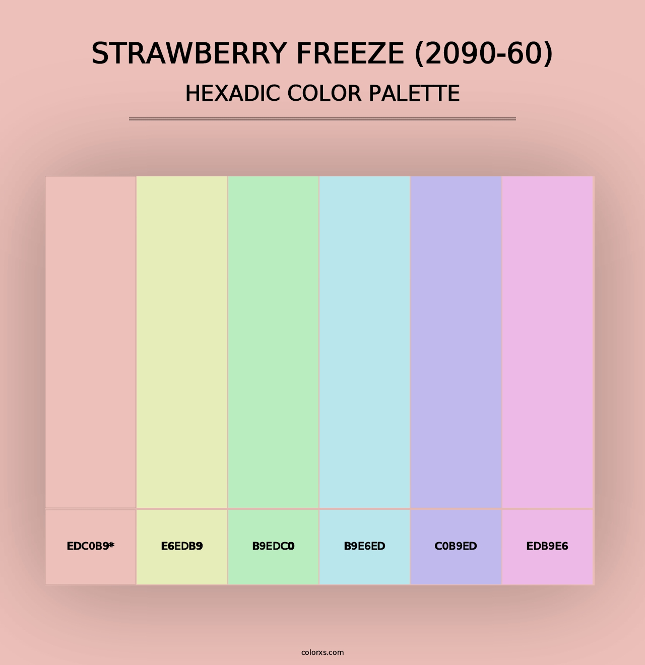 Strawberry Freeze (2090-60) - Hexadic Color Palette