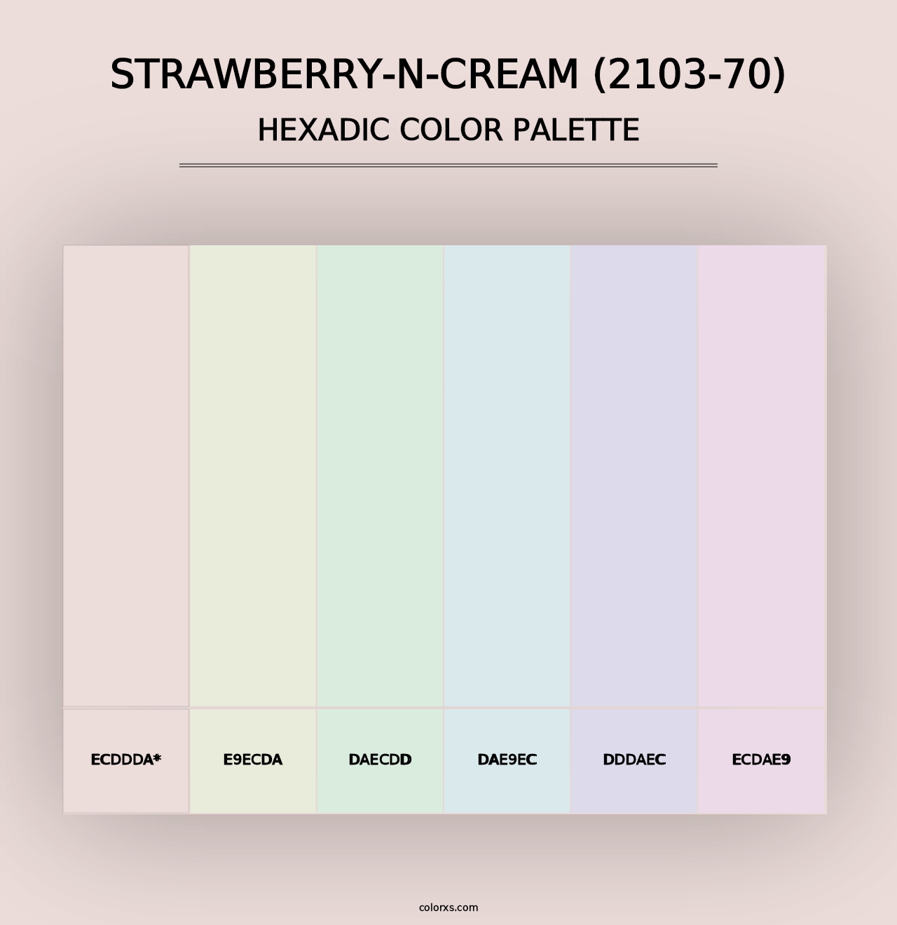 Strawberry-n-Cream (2103-70) - Hexadic Color Palette