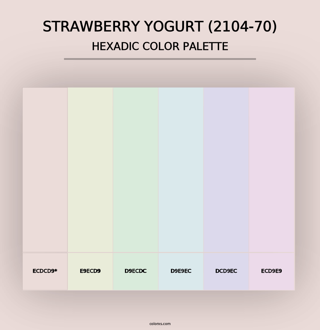 Strawberry Yogurt (2104-70) - Hexadic Color Palette