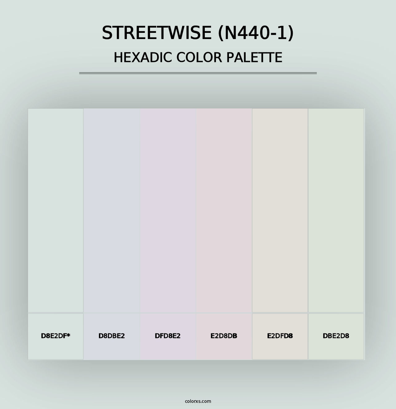 Streetwise (N440-1) - Hexadic Color Palette