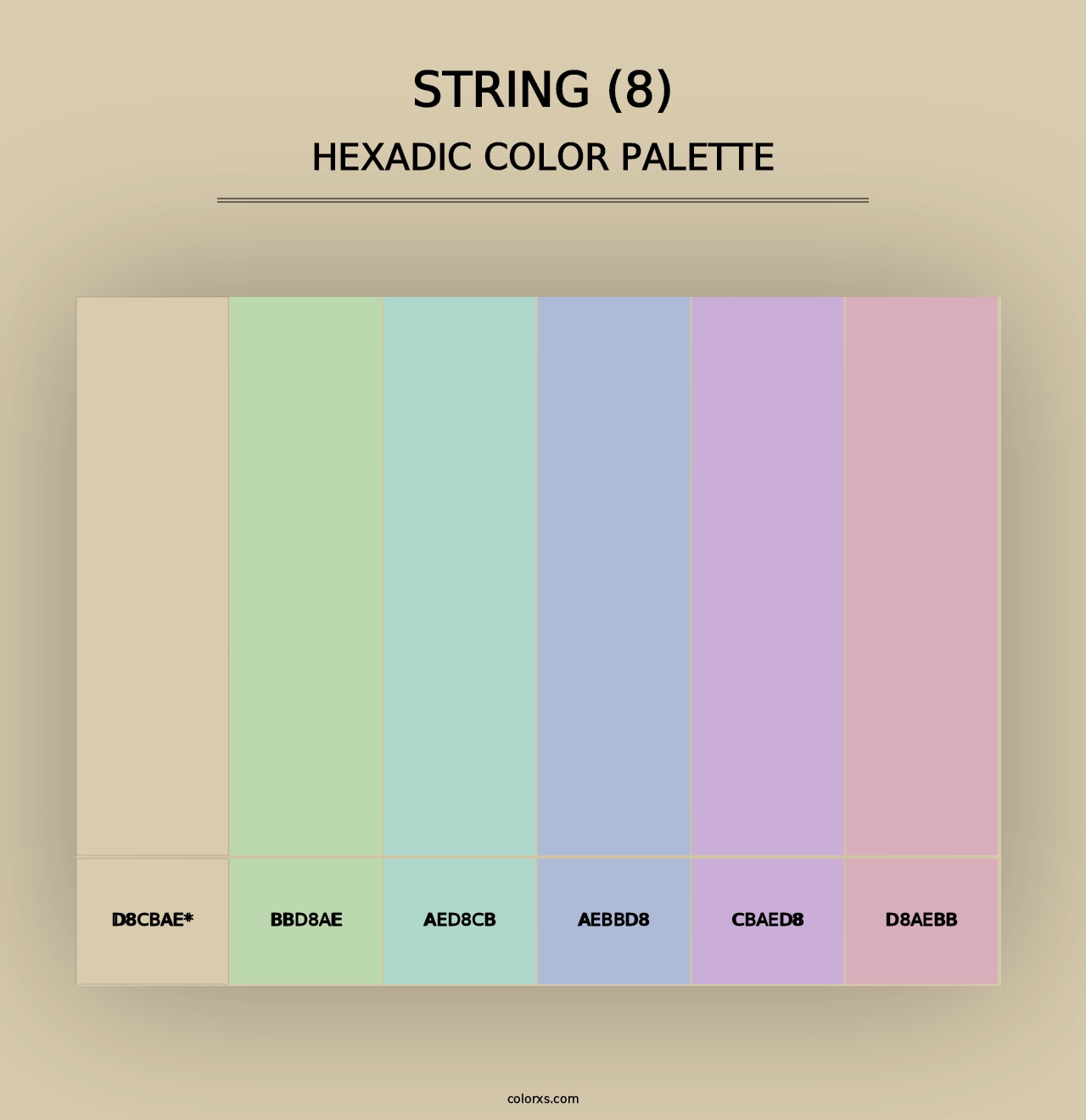 String (8) - Hexadic Color Palette