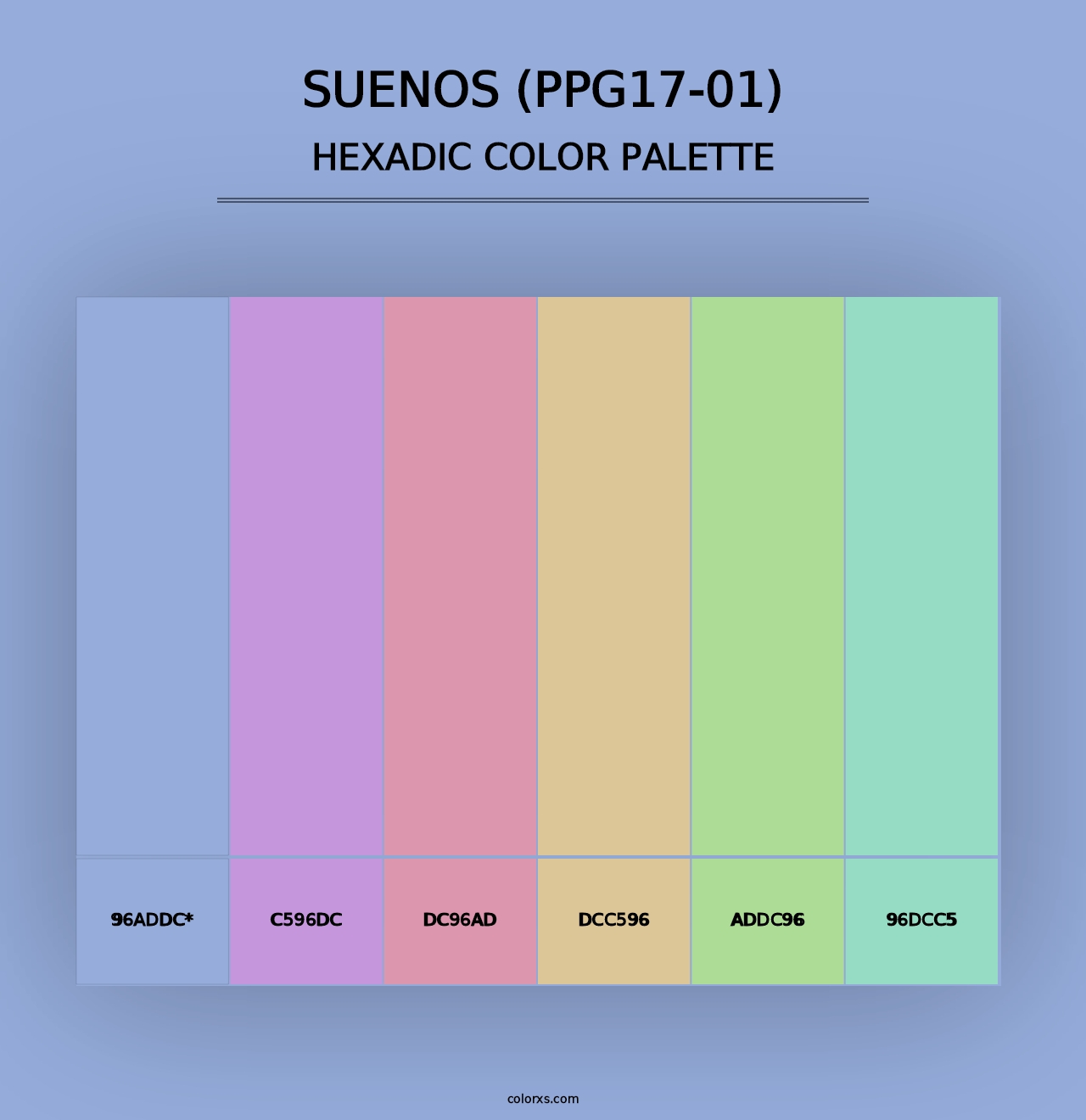 Suenos (PPG17-01) - Hexadic Color Palette