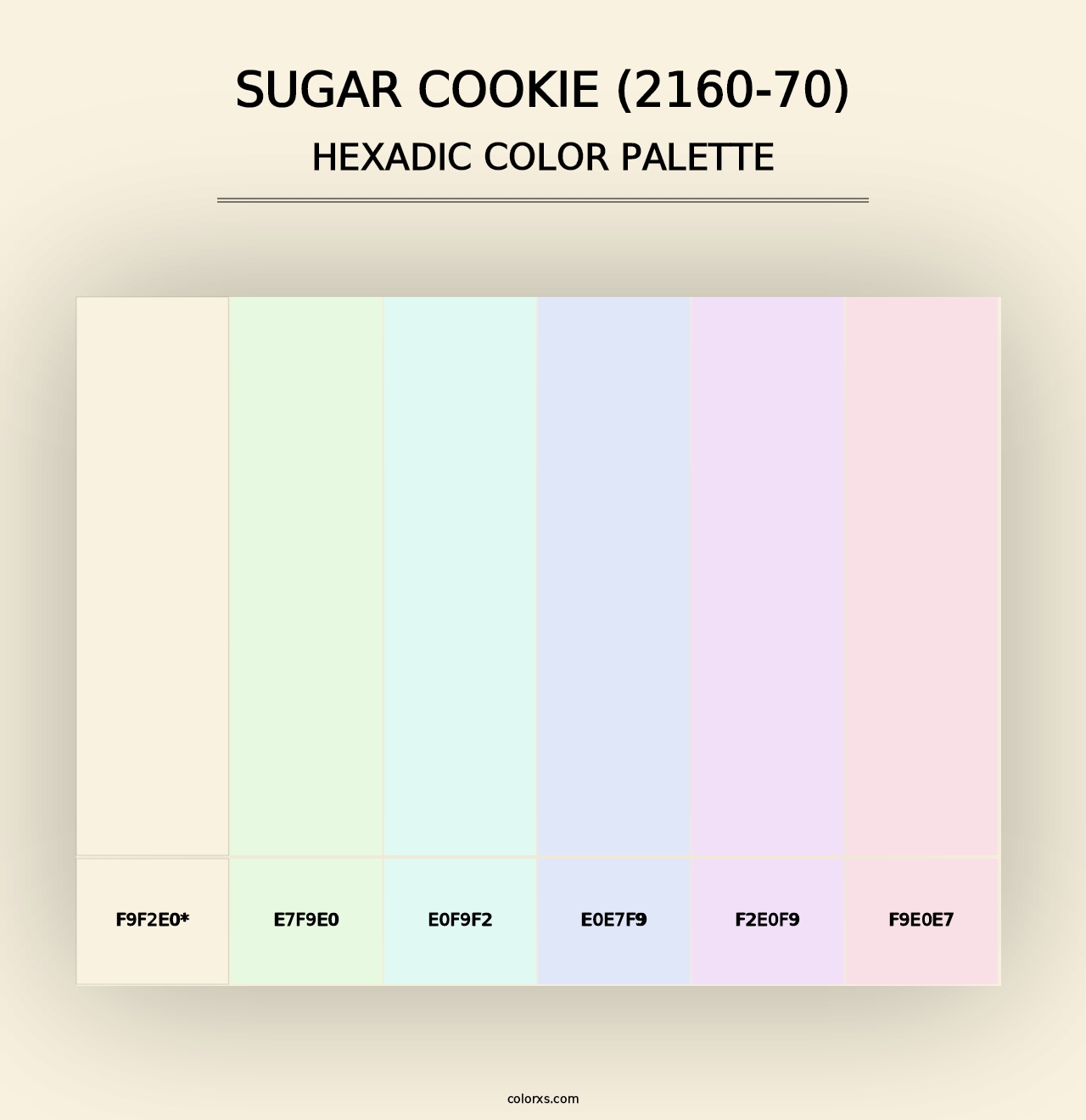 Sugar Cookie (2160-70) - Hexadic Color Palette