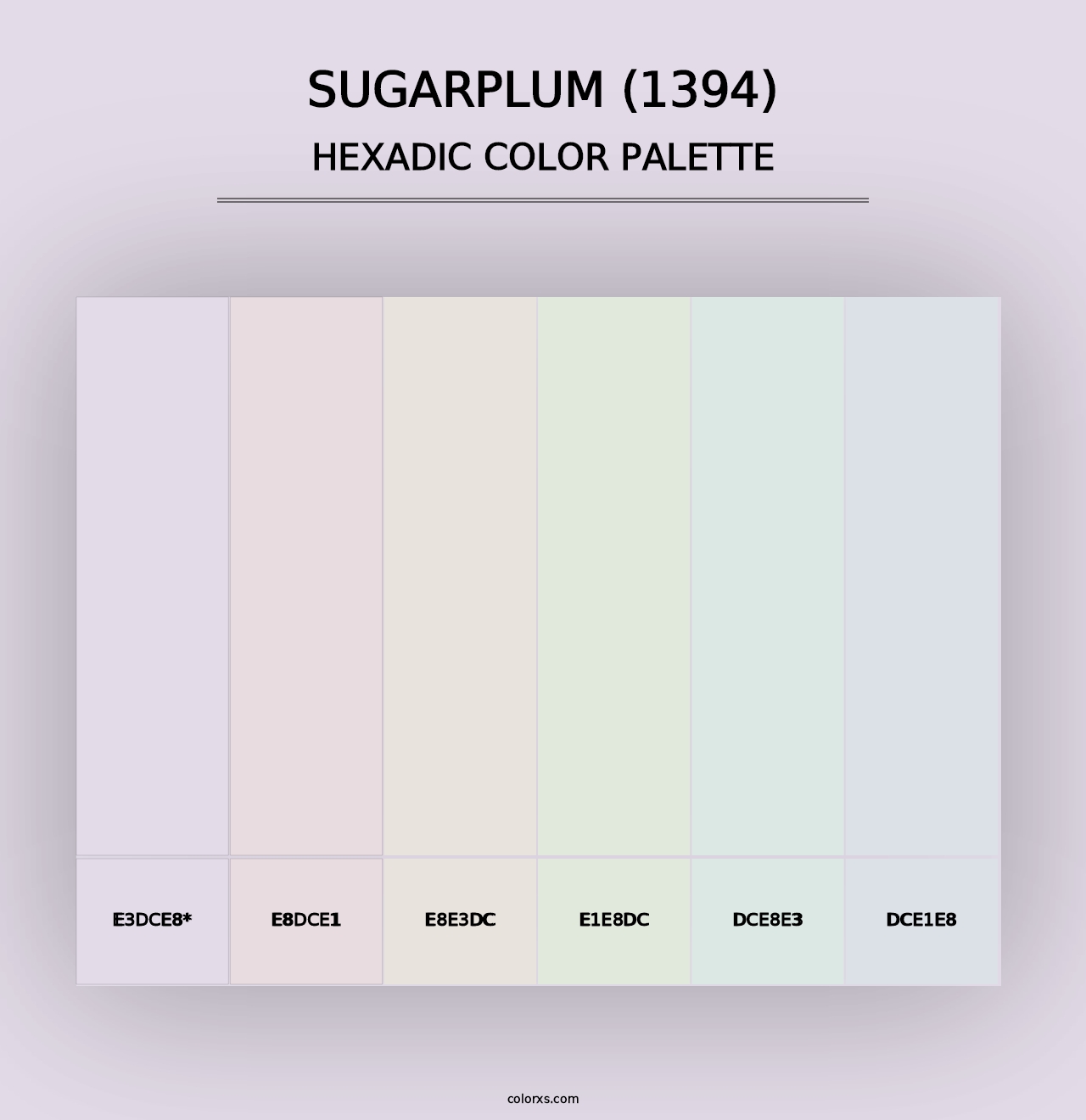 Sugarplum (1394) - Hexadic Color Palette