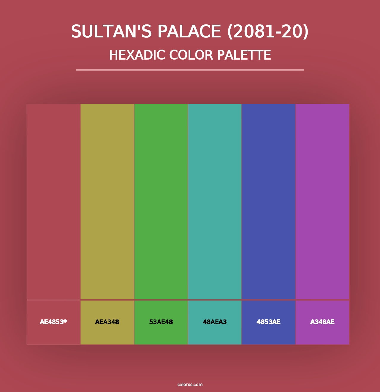 Sultan's Palace (2081-20) - Hexadic Color Palette