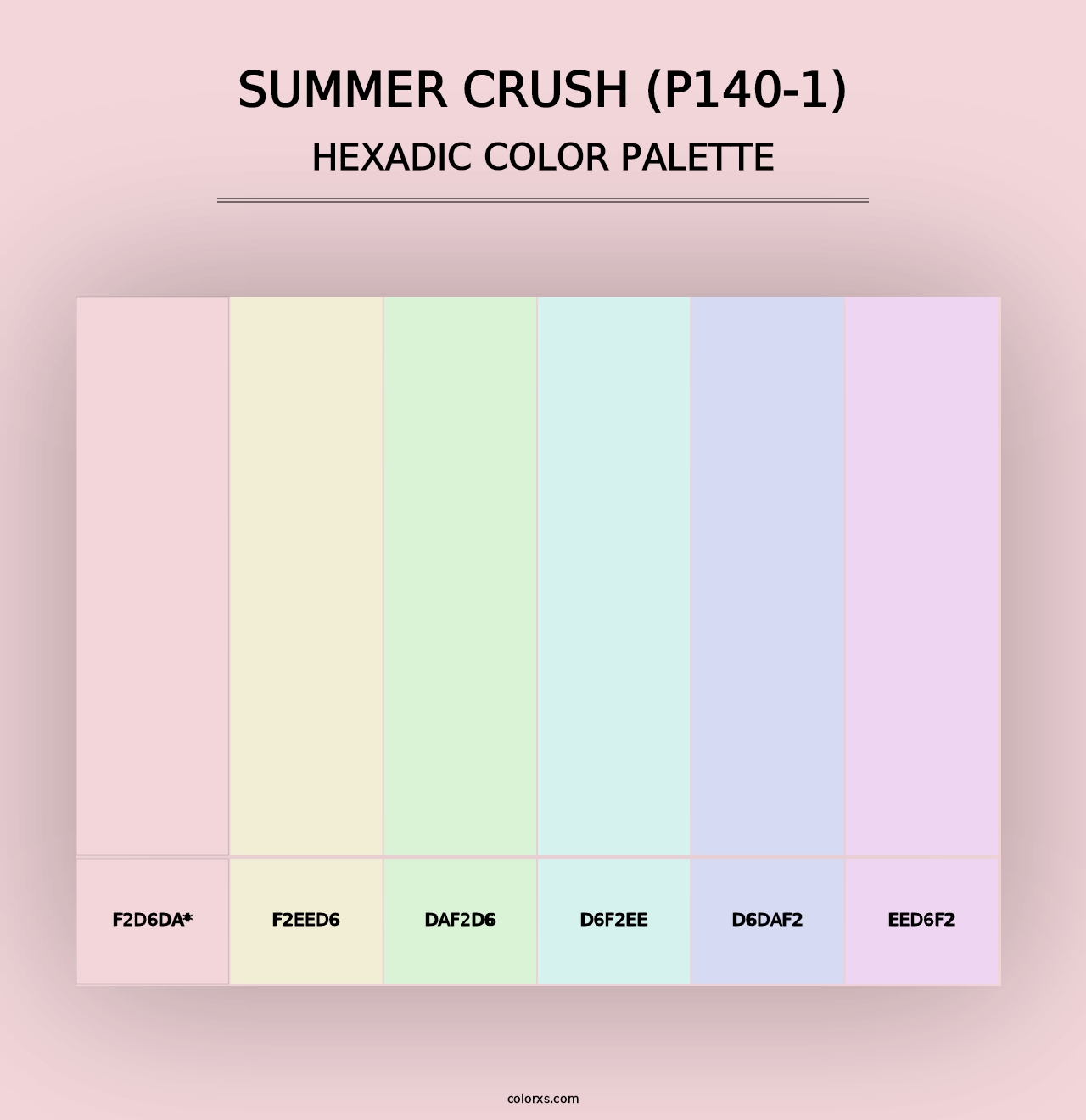 Summer Crush (P140-1) - Hexadic Color Palette