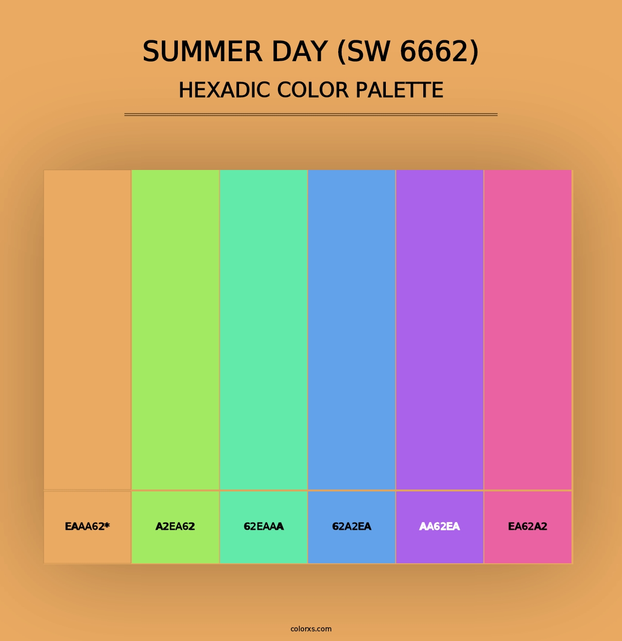 Summer Day (SW 6662) - Hexadic Color Palette