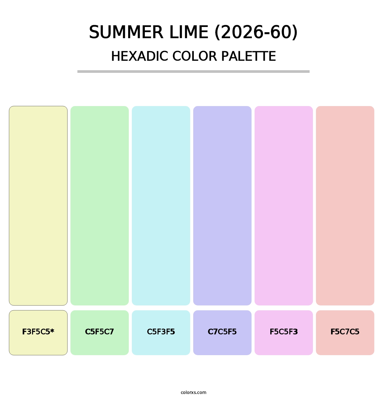 Summer Lime (2026-60) - Hexadic Color Palette