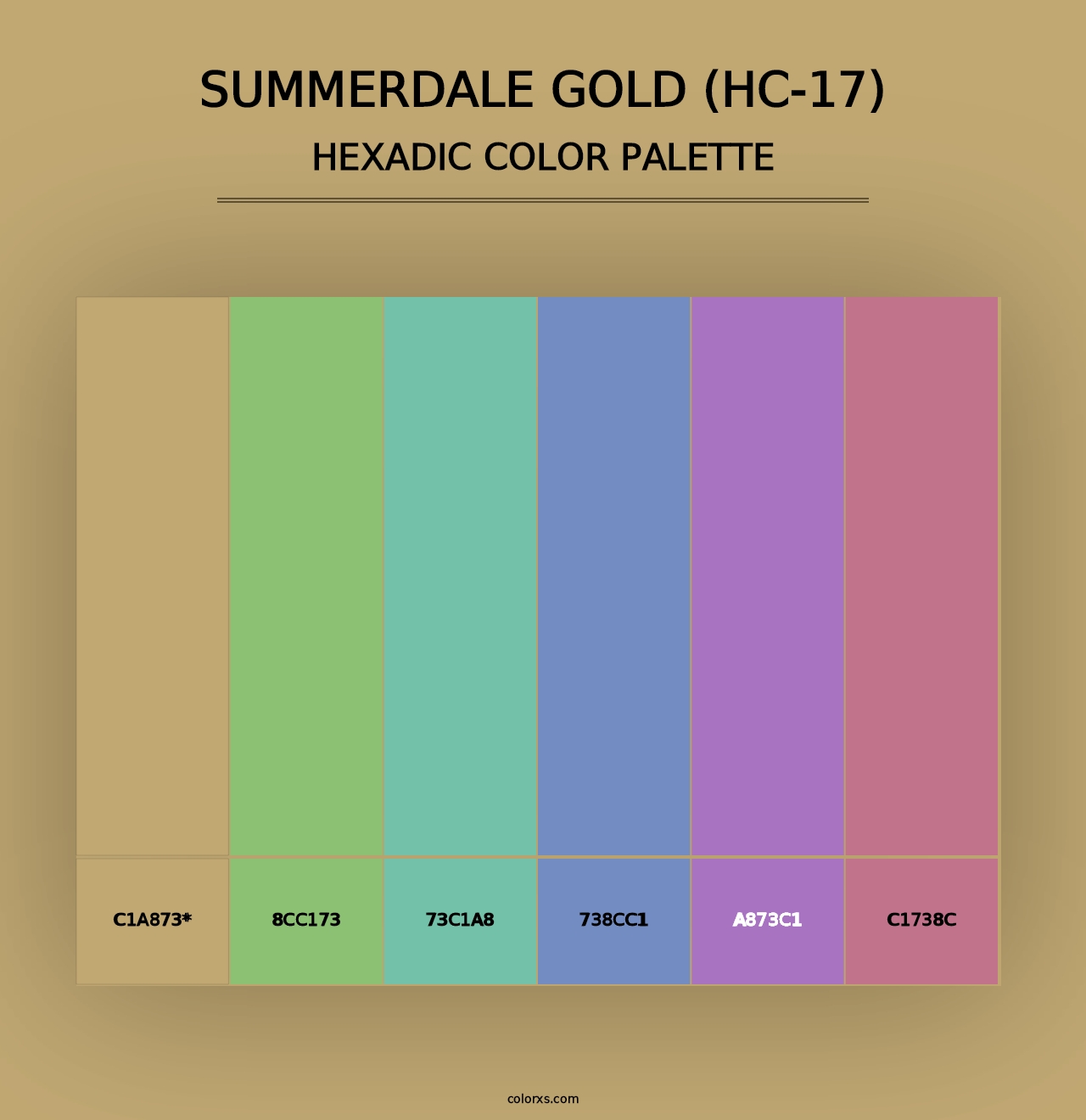 Summerdale Gold (HC-17) - Hexadic Color Palette