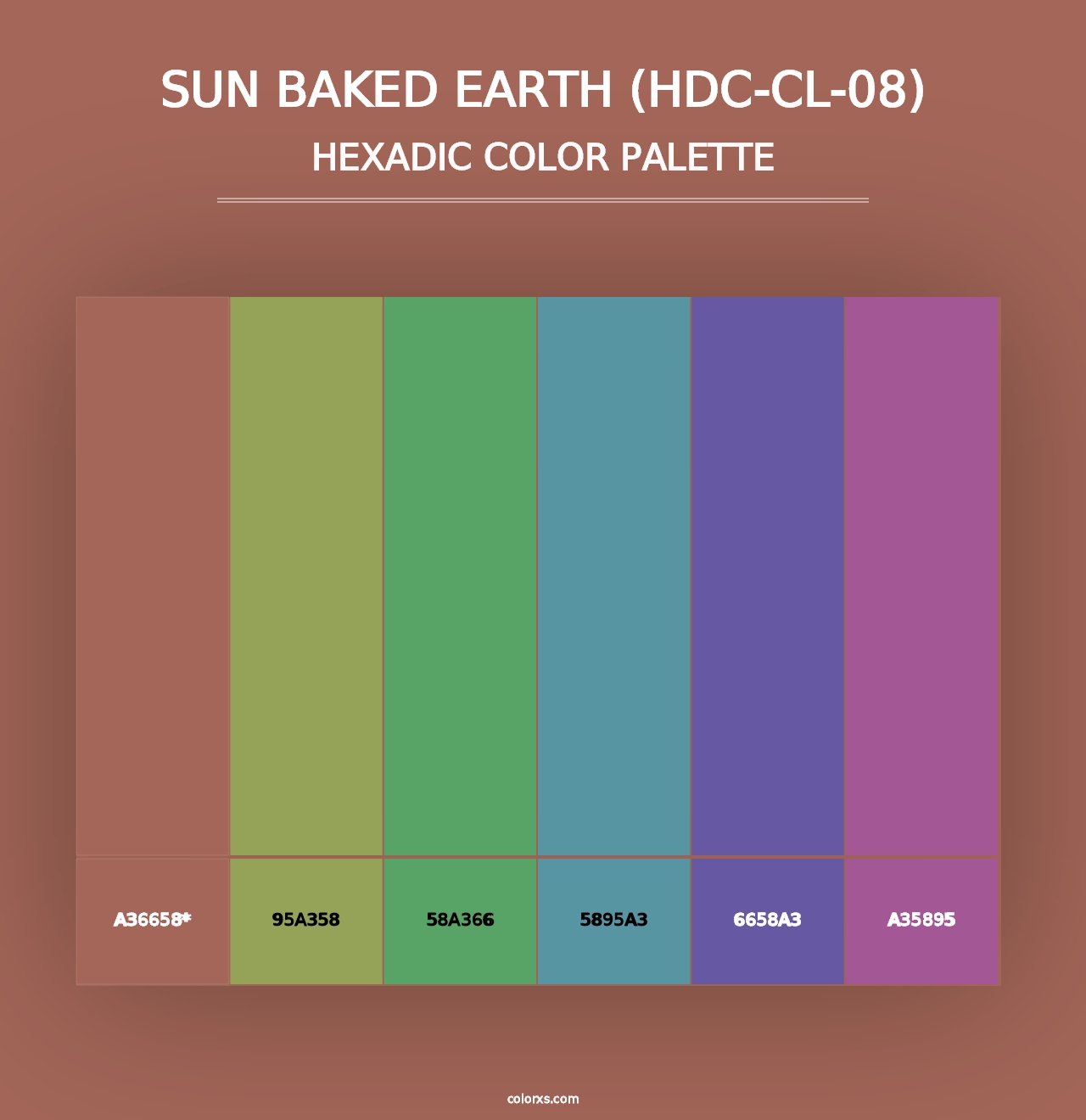 Sun Baked Earth (HDC-CL-08) - Hexadic Color Palette