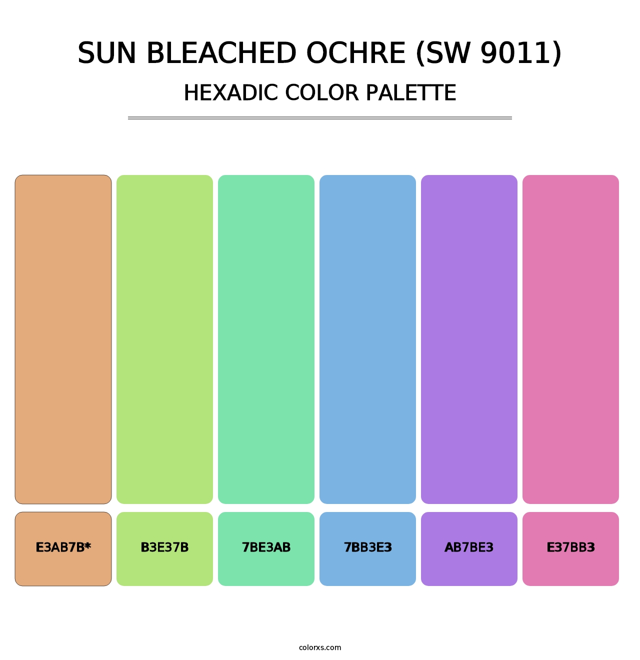 Sun Bleached Ochre (SW 9011) - Hexadic Color Palette