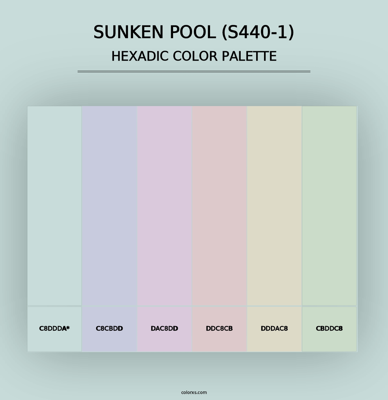 Sunken Pool (S440-1) - Hexadic Color Palette