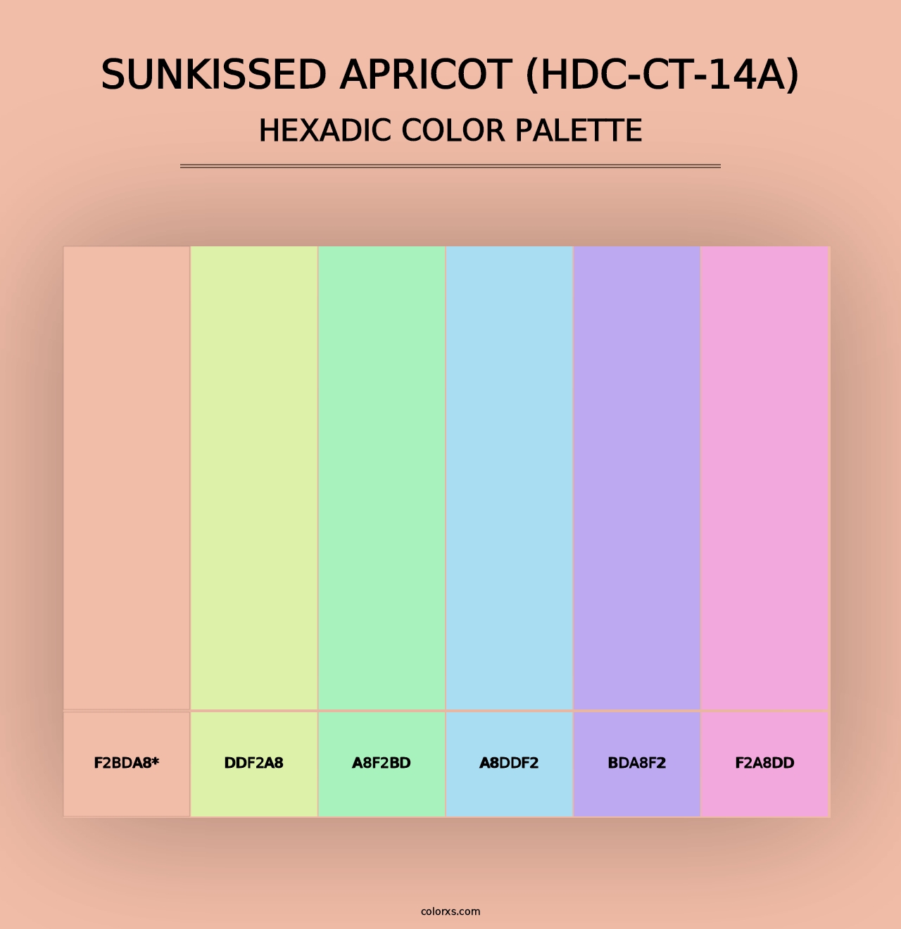 Sunkissed Apricot (HDC-CT-14A) - Hexadic Color Palette