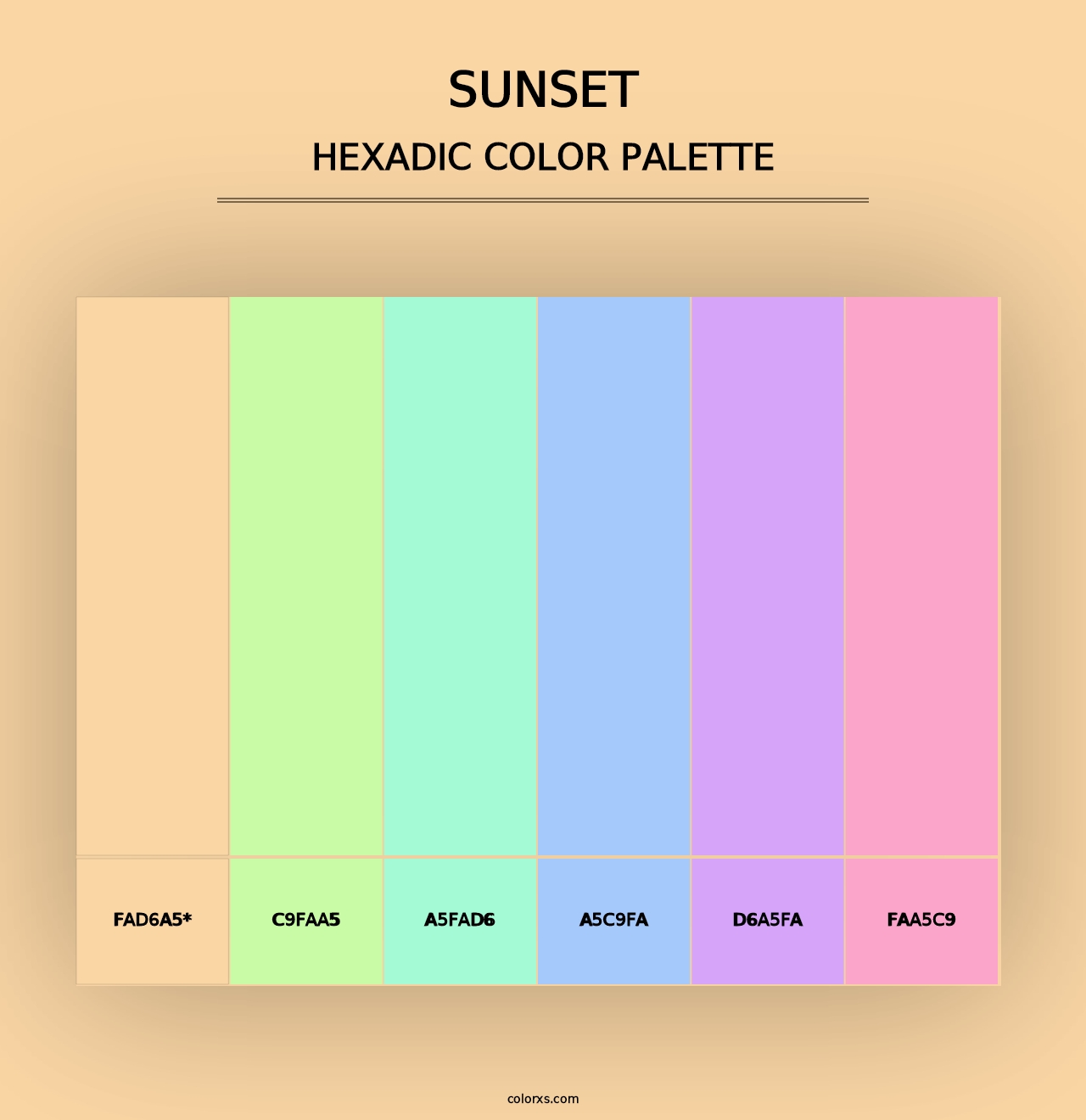 Sunset - Hexadic Color Palette