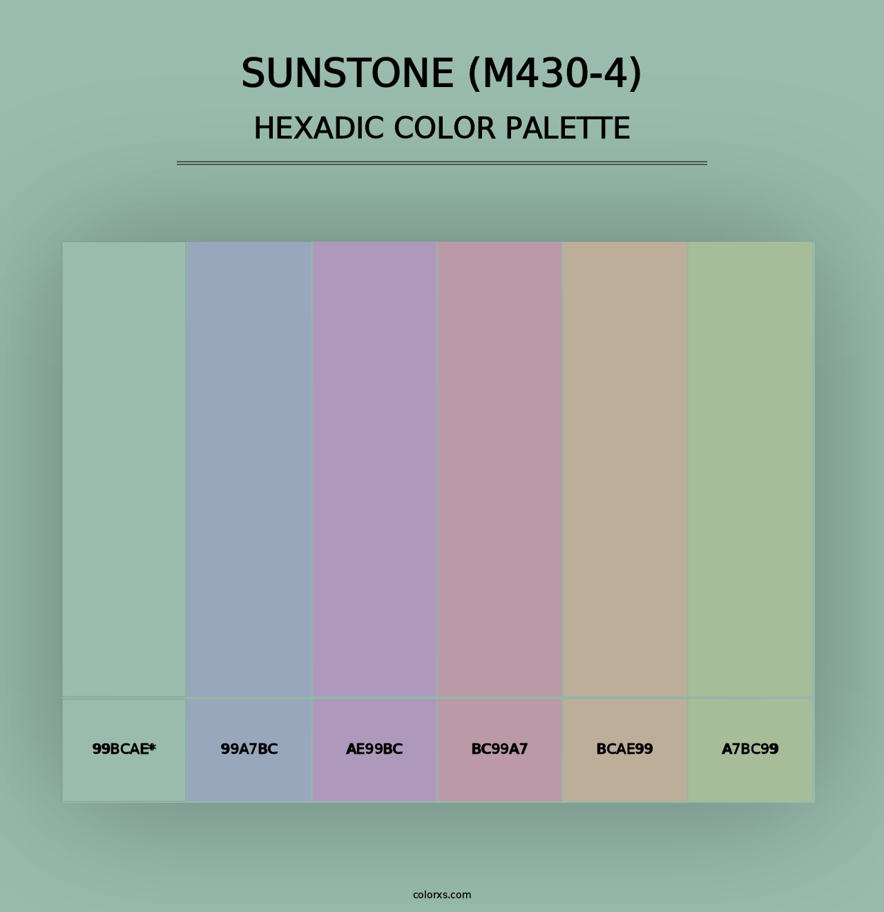 Sunstone (M430-4) - Hexadic Color Palette