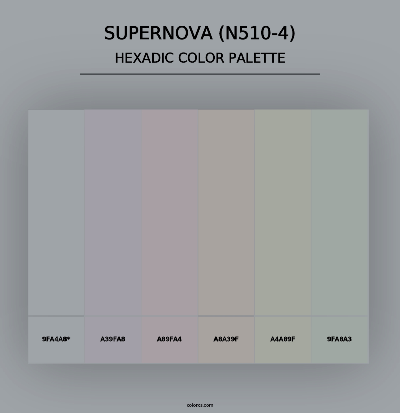 Supernova (N510-4) - Hexadic Color Palette