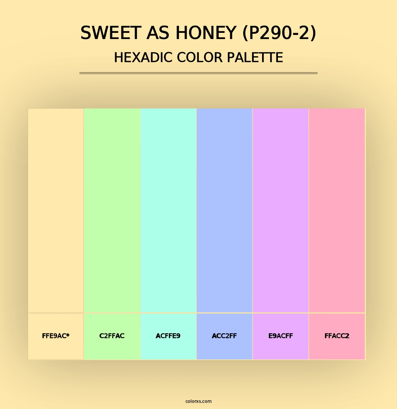 Sweet As Honey (P290-2) - Hexadic Color Palette