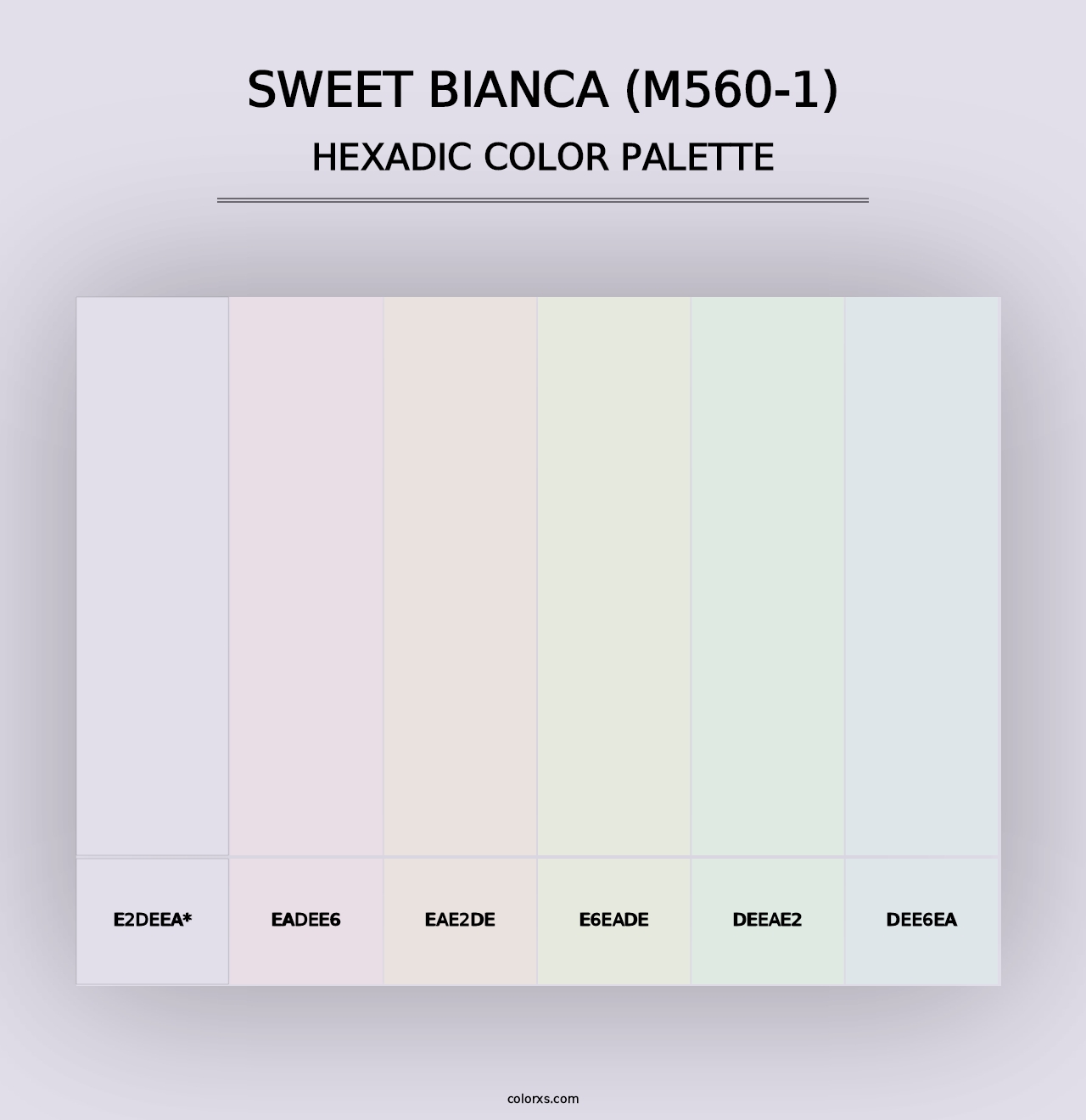 Sweet Bianca (M560-1) - Hexadic Color Palette