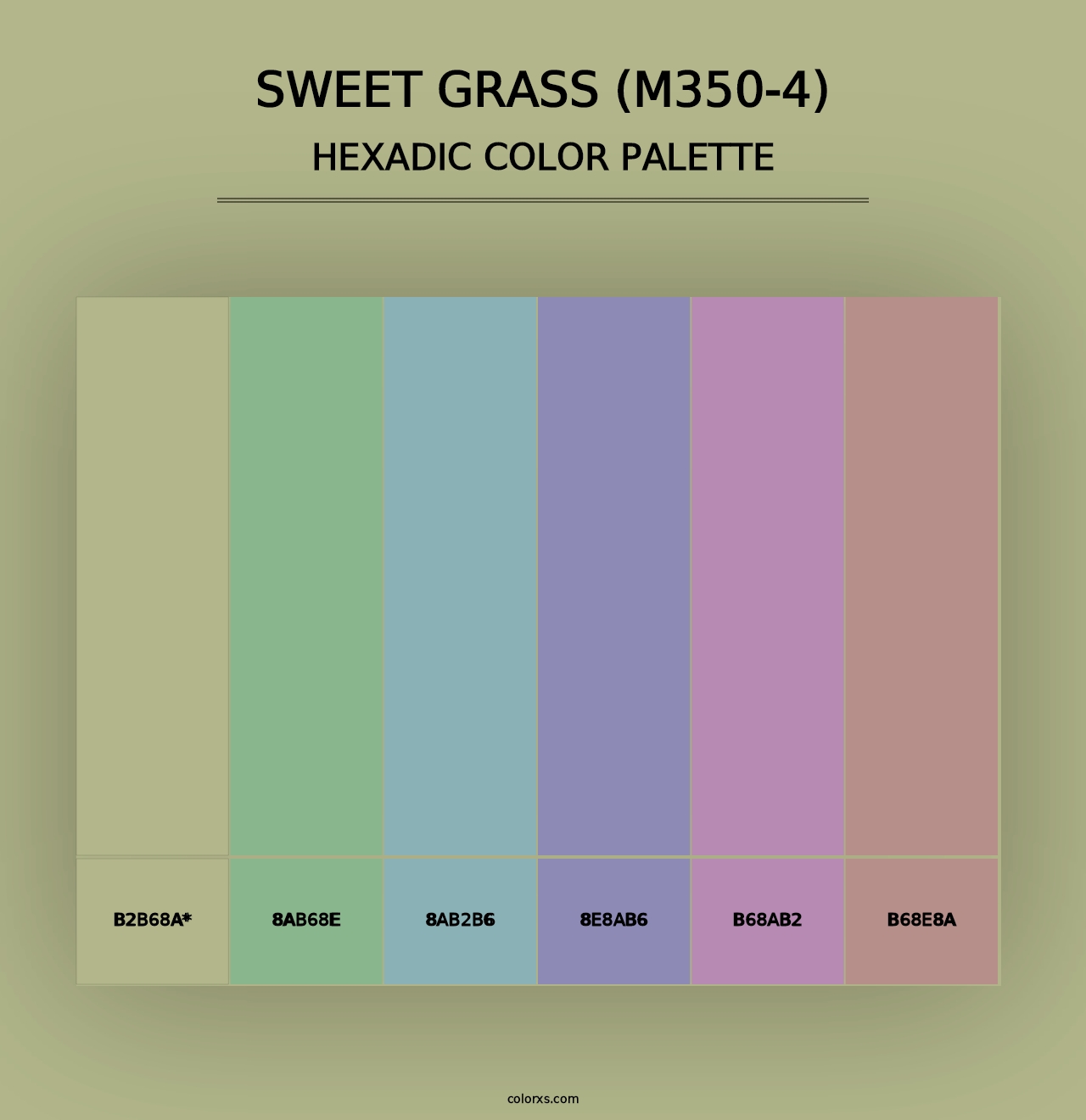 Sweet Grass (M350-4) - Hexadic Color Palette