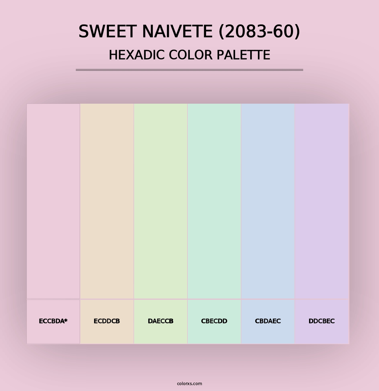 Sweet Naivete (2083-60) - Hexadic Color Palette