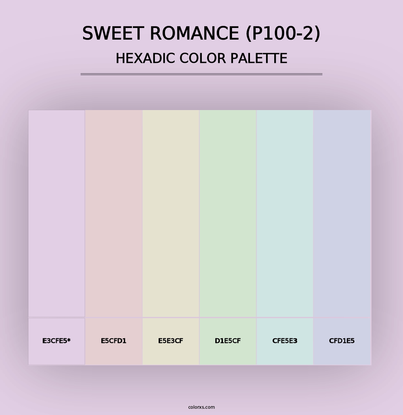 Sweet Romance (P100-2) - Hexadic Color Palette