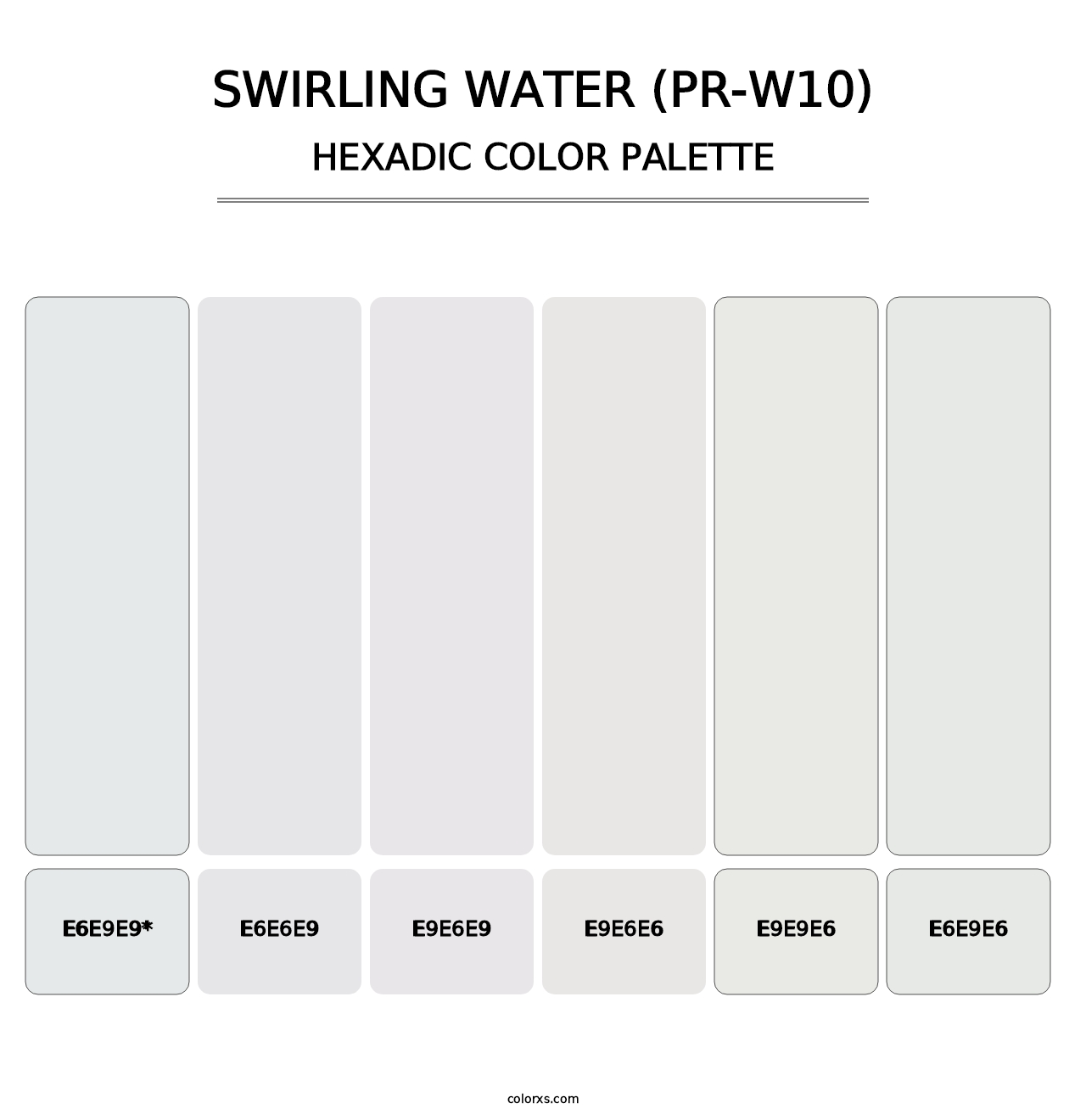 Swirling Water (PR-W10) - Hexadic Color Palette