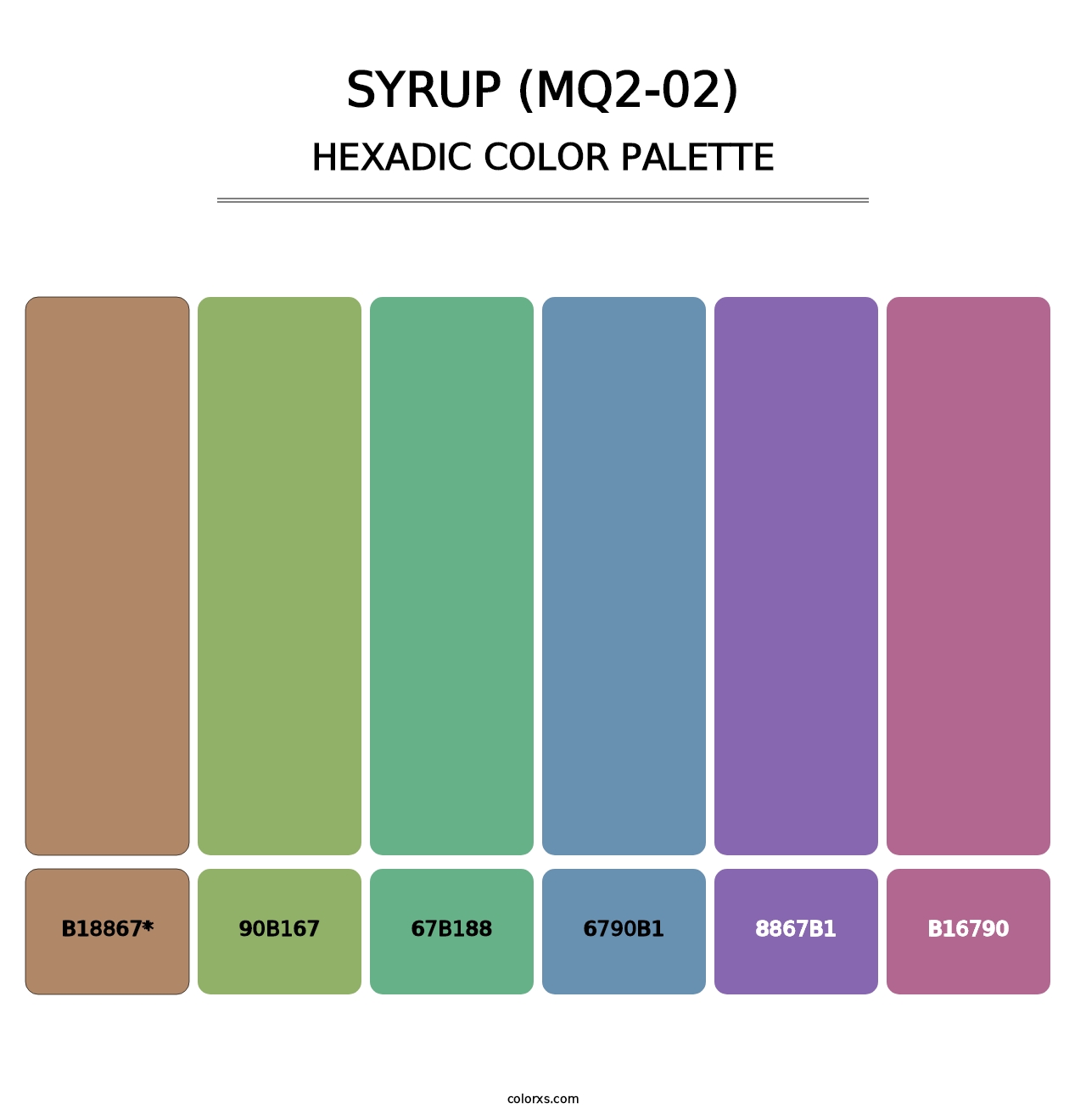 Syrup (MQ2-02) - Hexadic Color Palette