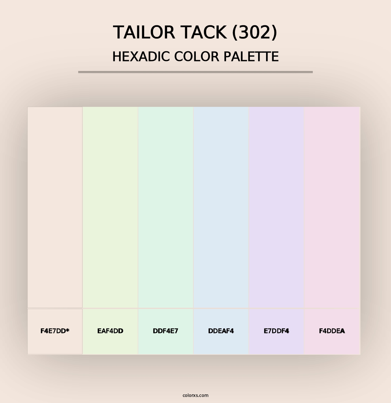 Tailor Tack (302) - Hexadic Color Palette