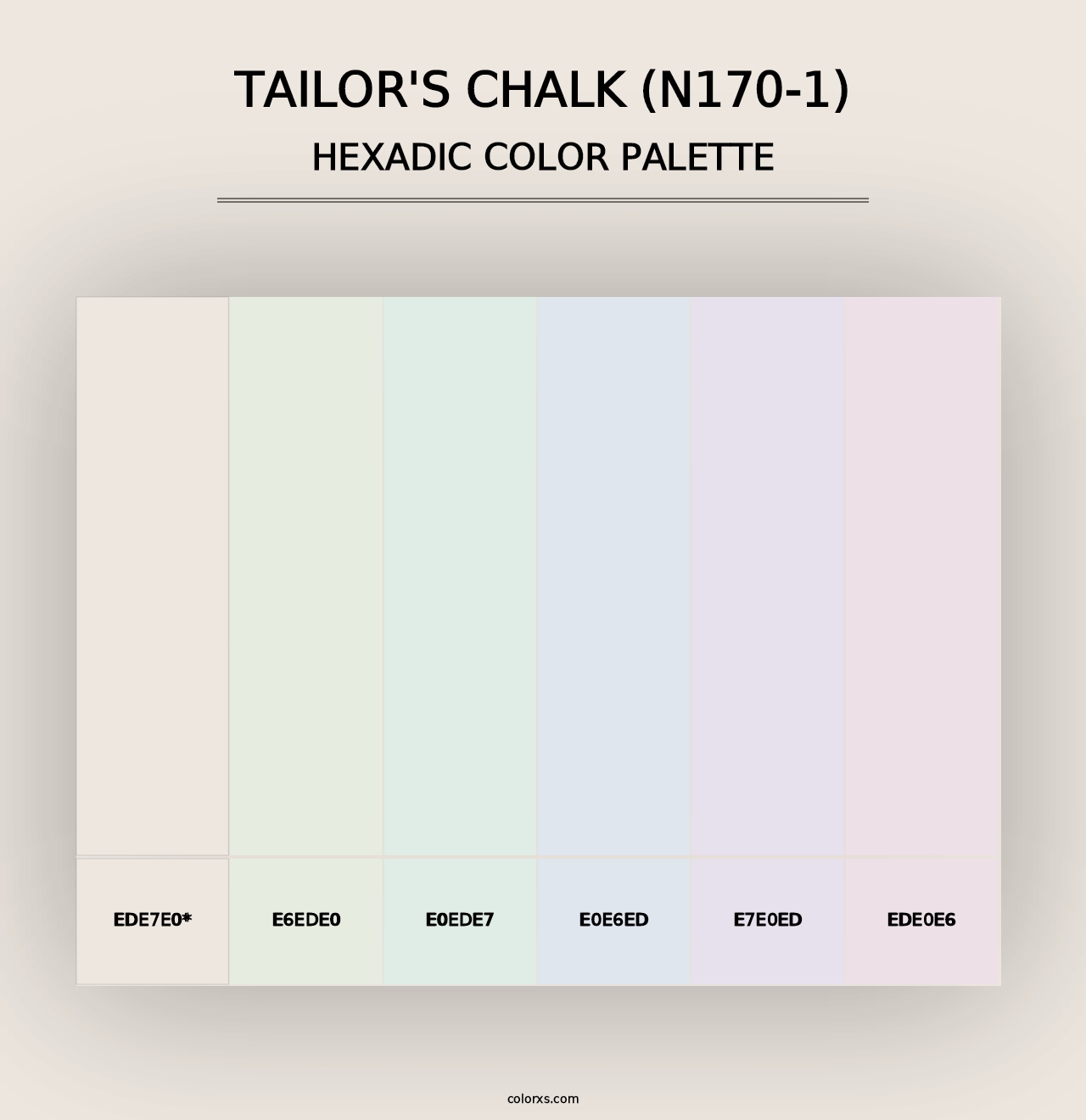 Tailor'S Chalk (N170-1) - Hexadic Color Palette