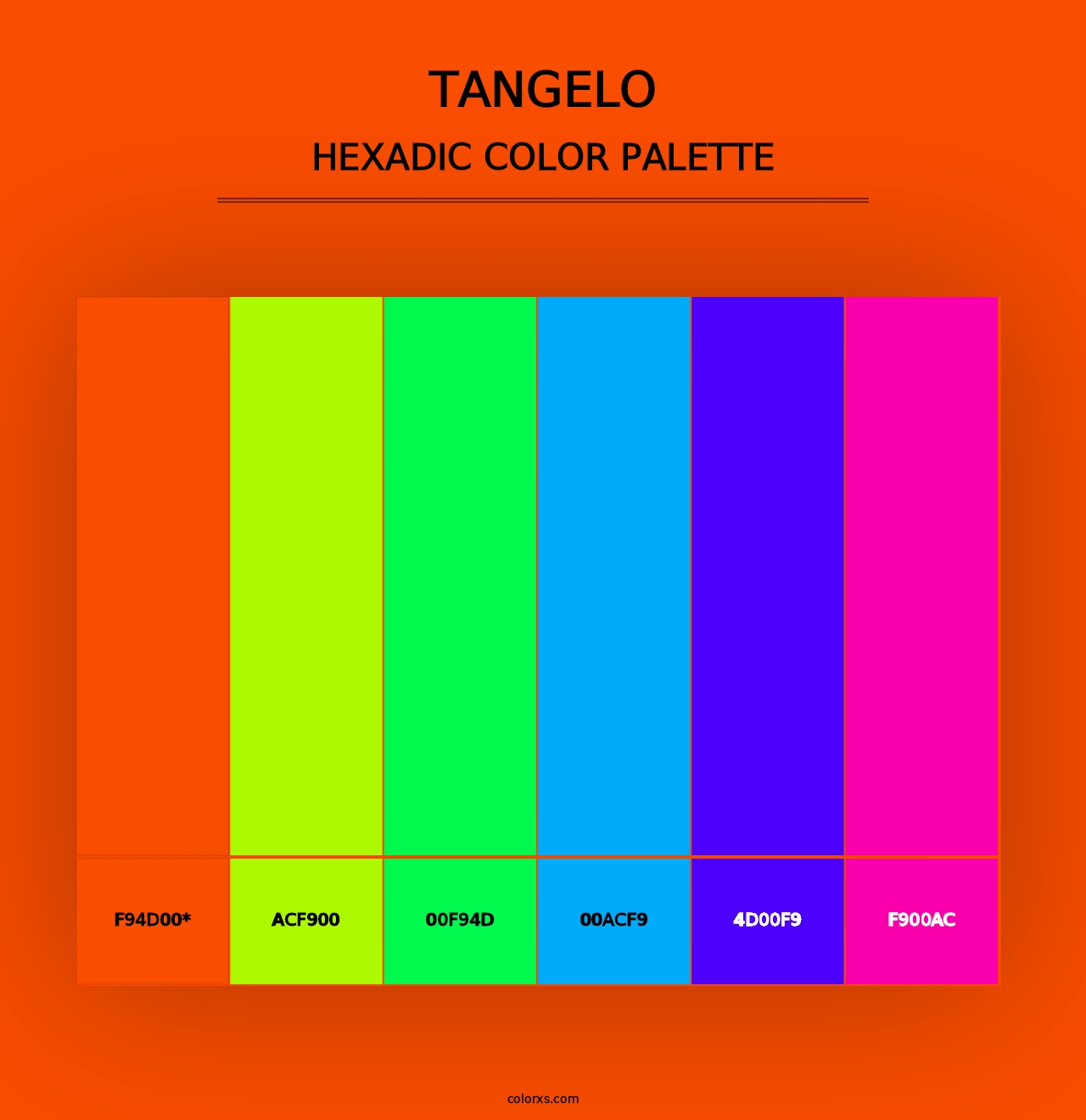 Tangelo - Hexadic Color Palette