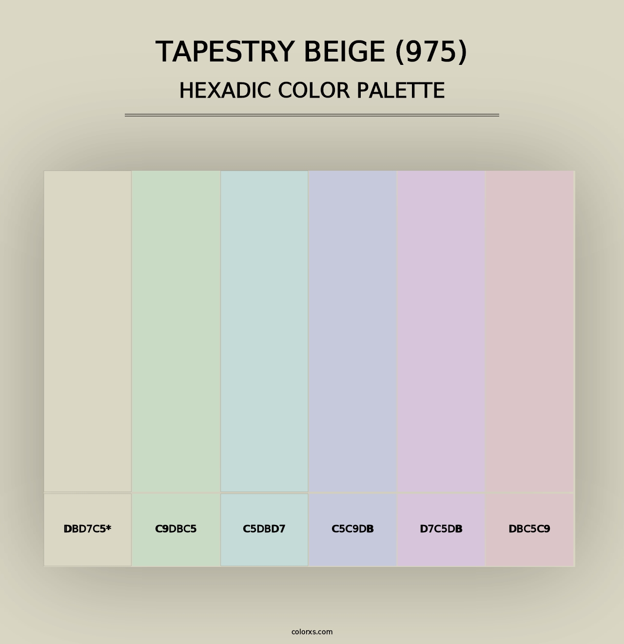 Tapestry Beige (975) - Hexadic Color Palette