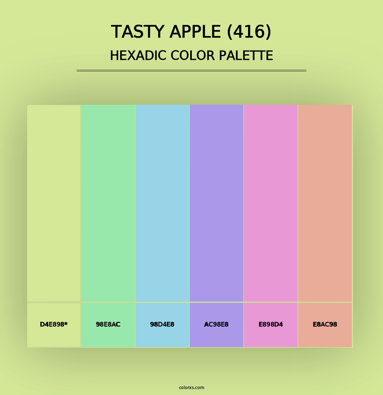 Tasty Apple (416) - Hexadic Color Palette