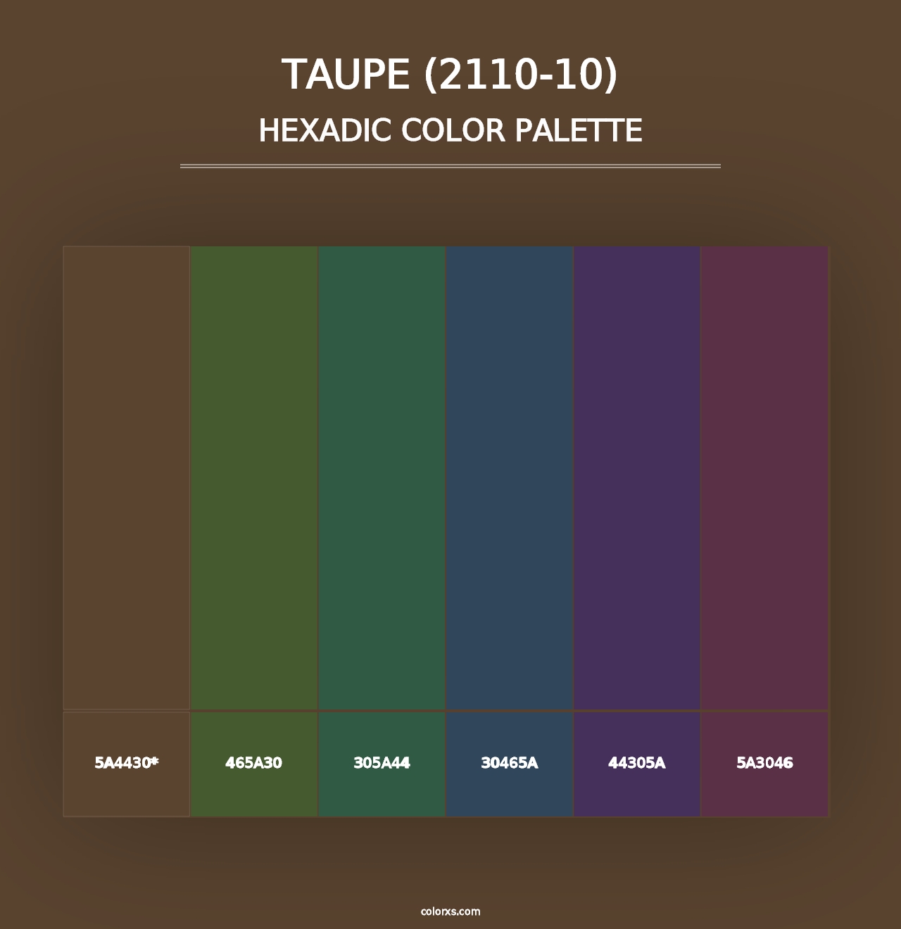 Taupe (2110-10) - Hexadic Color Palette