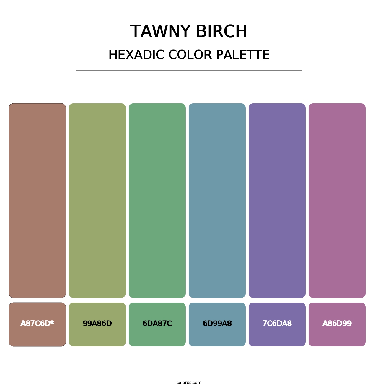 Tawny Birch - Hexadic Color Palette