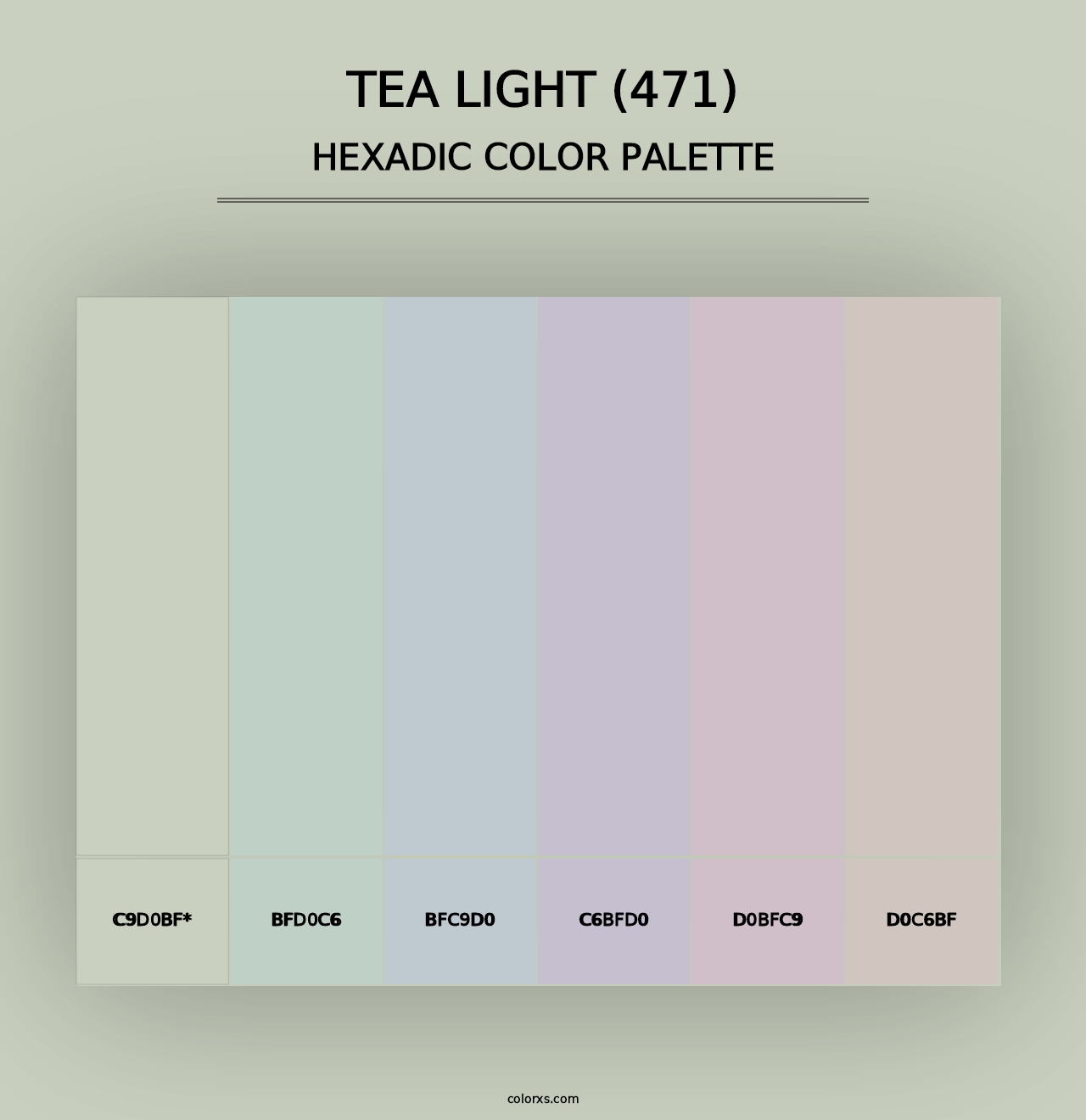 Tea Light (471) - Hexadic Color Palette