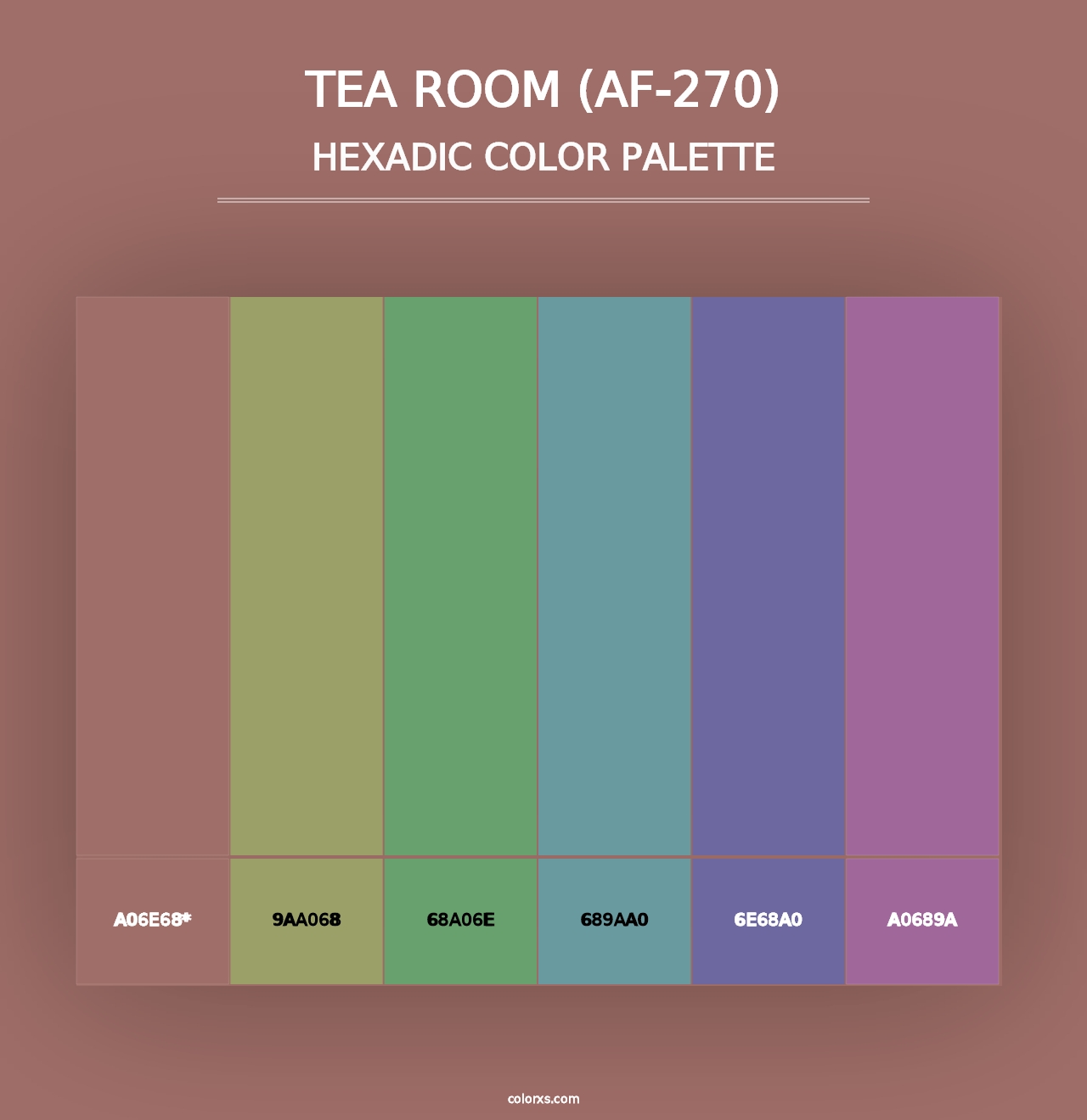 Tea Room (AF-270) - Hexadic Color Palette