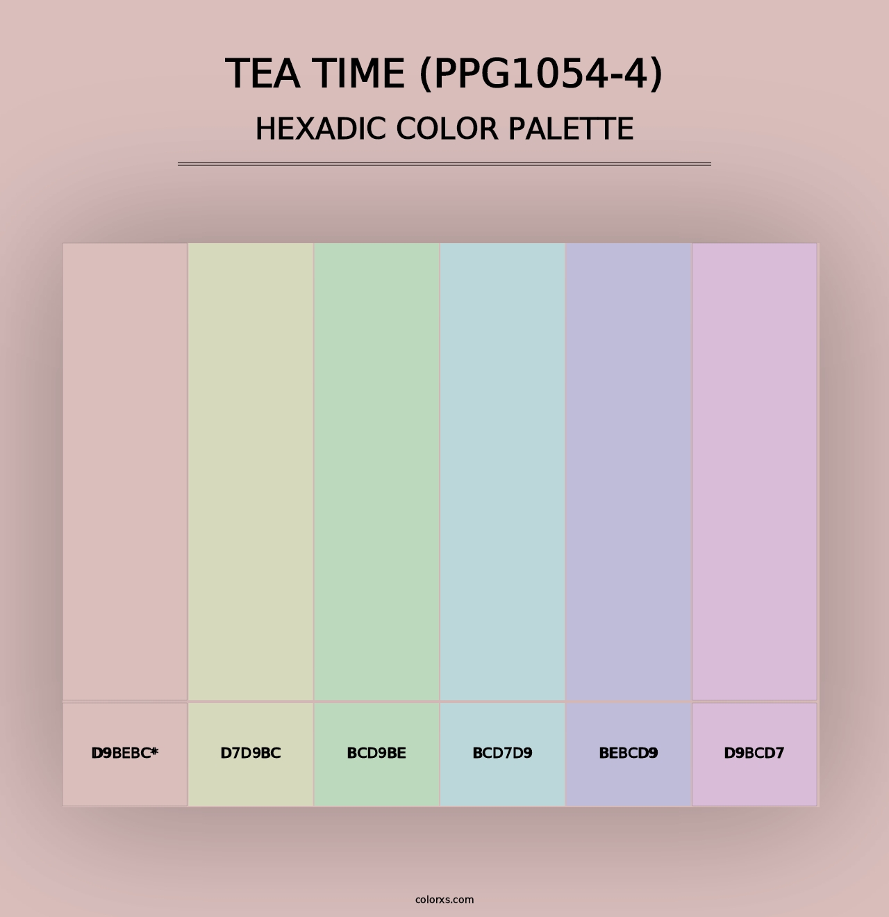 Tea Time (PPG1054-4) - Hexadic Color Palette