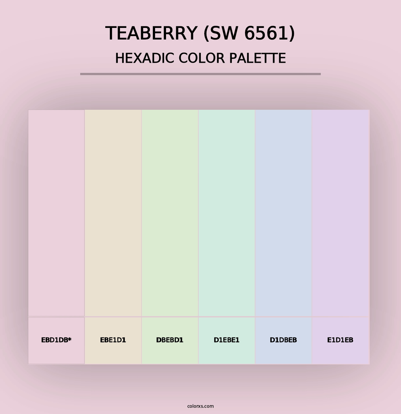 Teaberry (SW 6561) - Hexadic Color Palette