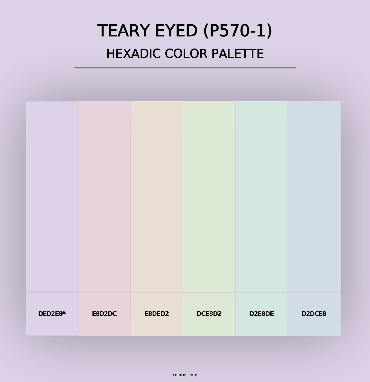 Teary Eyed (P570-1) - Hexadic Color Palette