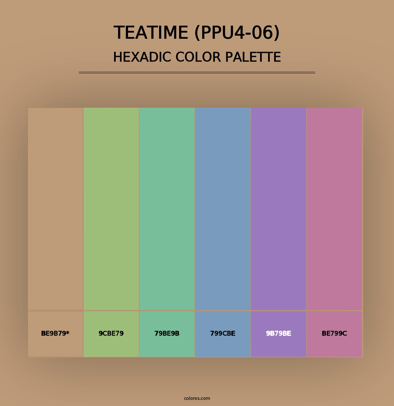 Teatime (PPU4-06) - Hexadic Color Palette