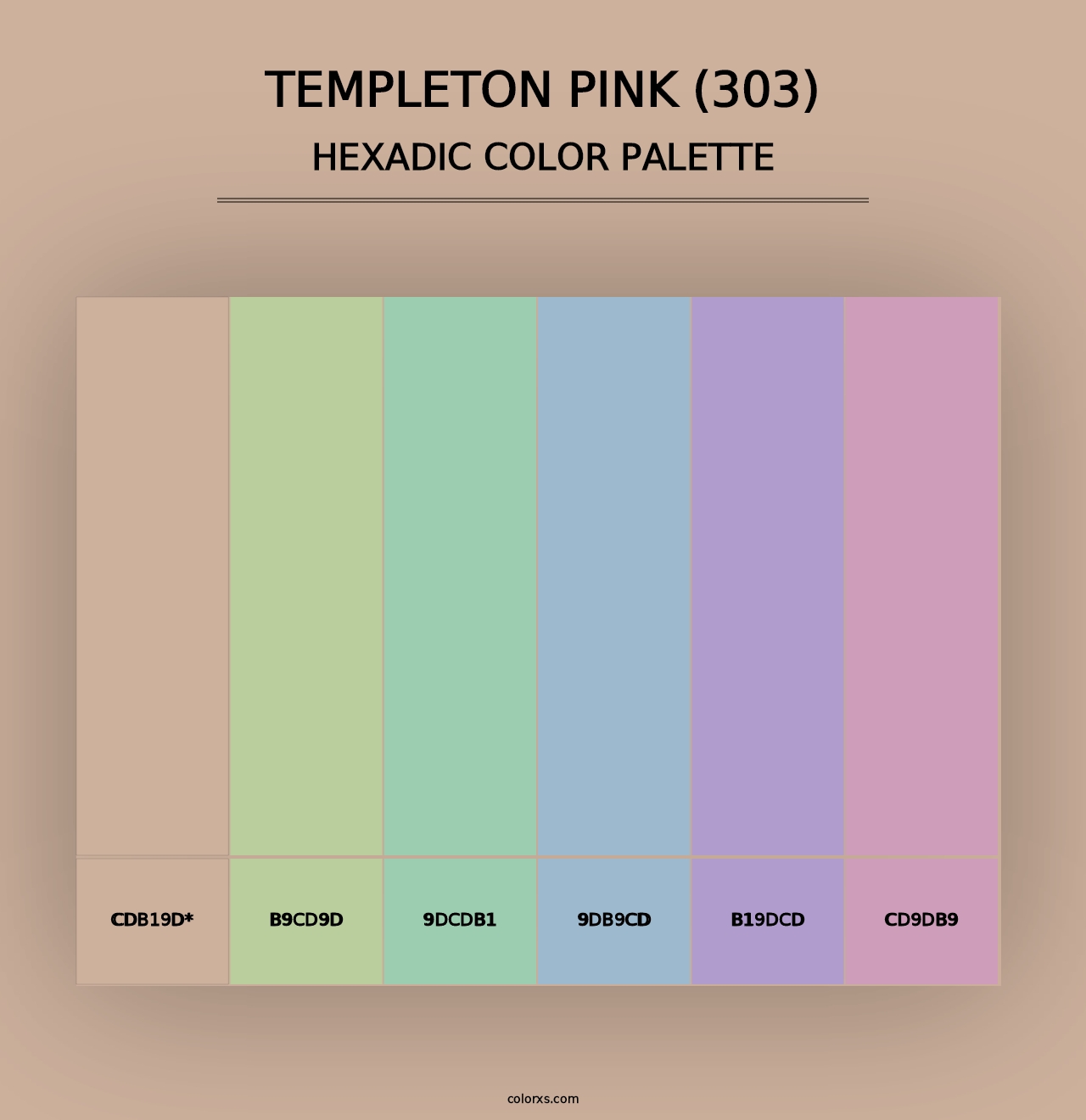 Templeton Pink (303) - Hexadic Color Palette