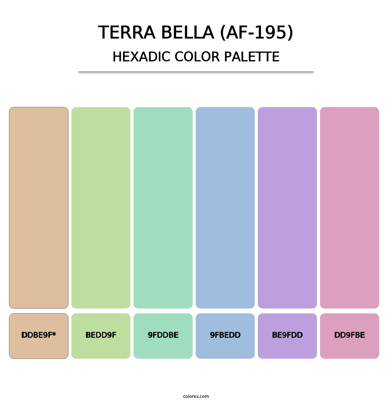 Terra Bella (AF-195) - Hexadic Color Palette