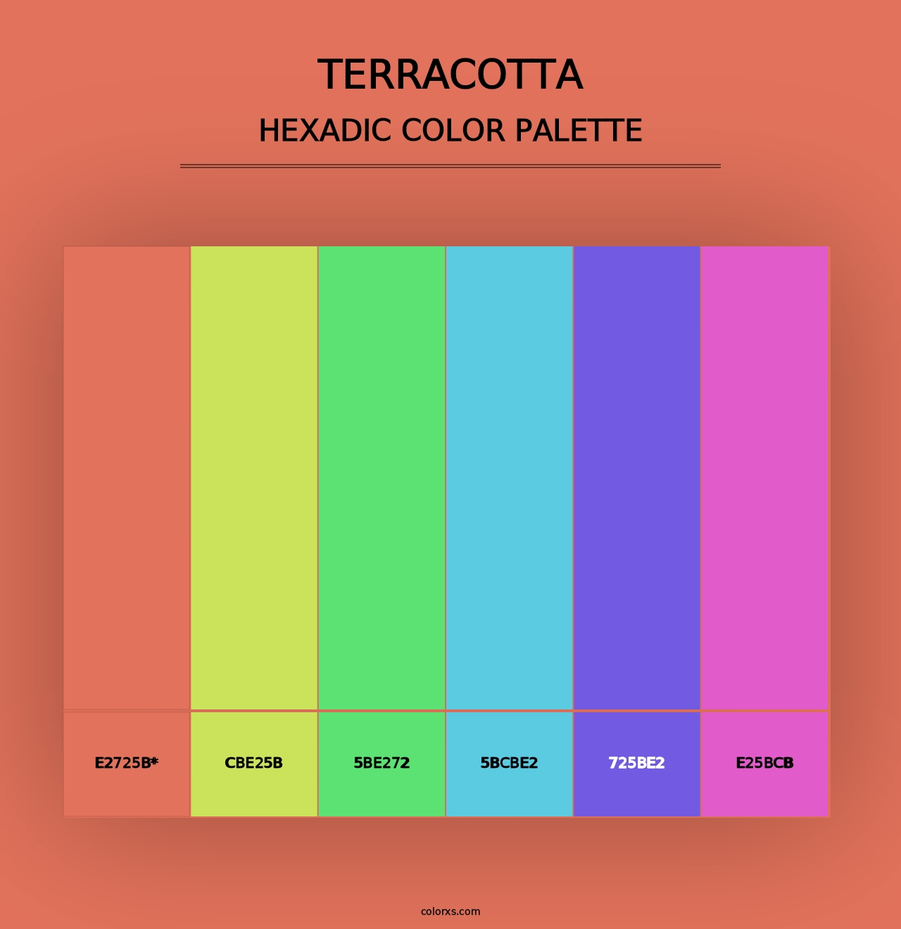 Terracotta - Hexadic Color Palette